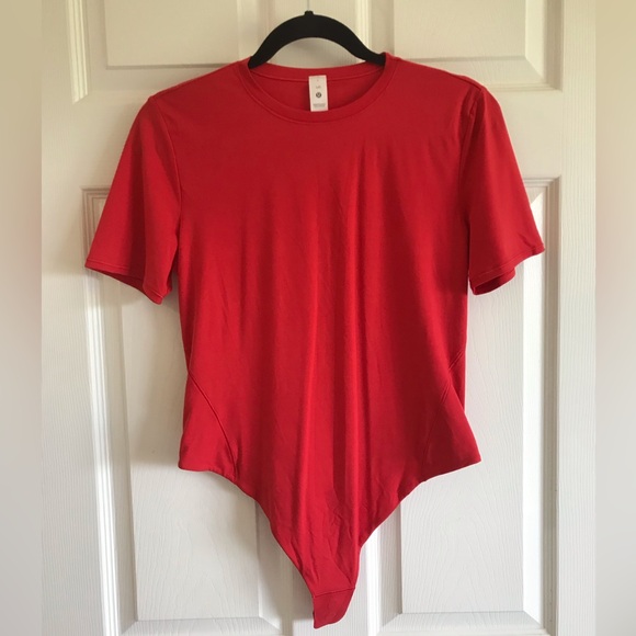 Lululemon Wundermost Nulu Short-Sleeve Crew Thong Bodysuit - like new - Picture 4 of 16
